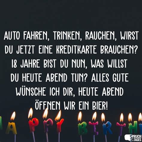 sprüche geburtstag 18 lustig|die besten geburtstagsprüche zum 18..